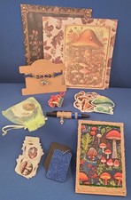 Mushroom Gift Mix 10 Stickers Notebook Pen Bracelet Strawtop Keychain Scrapbook