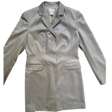 Ann Taylor LOFT Women's Gray Longline Blazer, Size 4