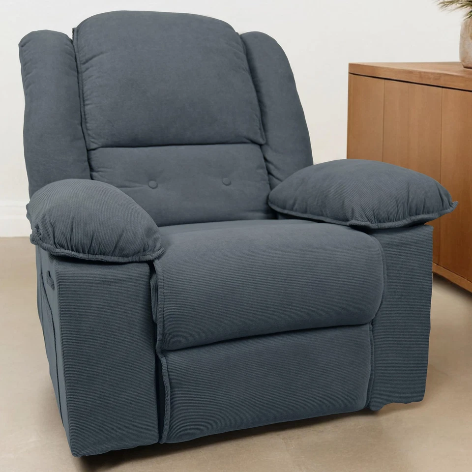 Silla reclinable basculante giratoria de masaje FLEXISPOT, mecedora con calor y USB Foto 3 de 4