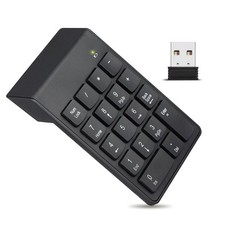 1PC Gaming Numeric Keypad 2.4GHz Wireless 18-Key Number Keyboard Quiet Typing