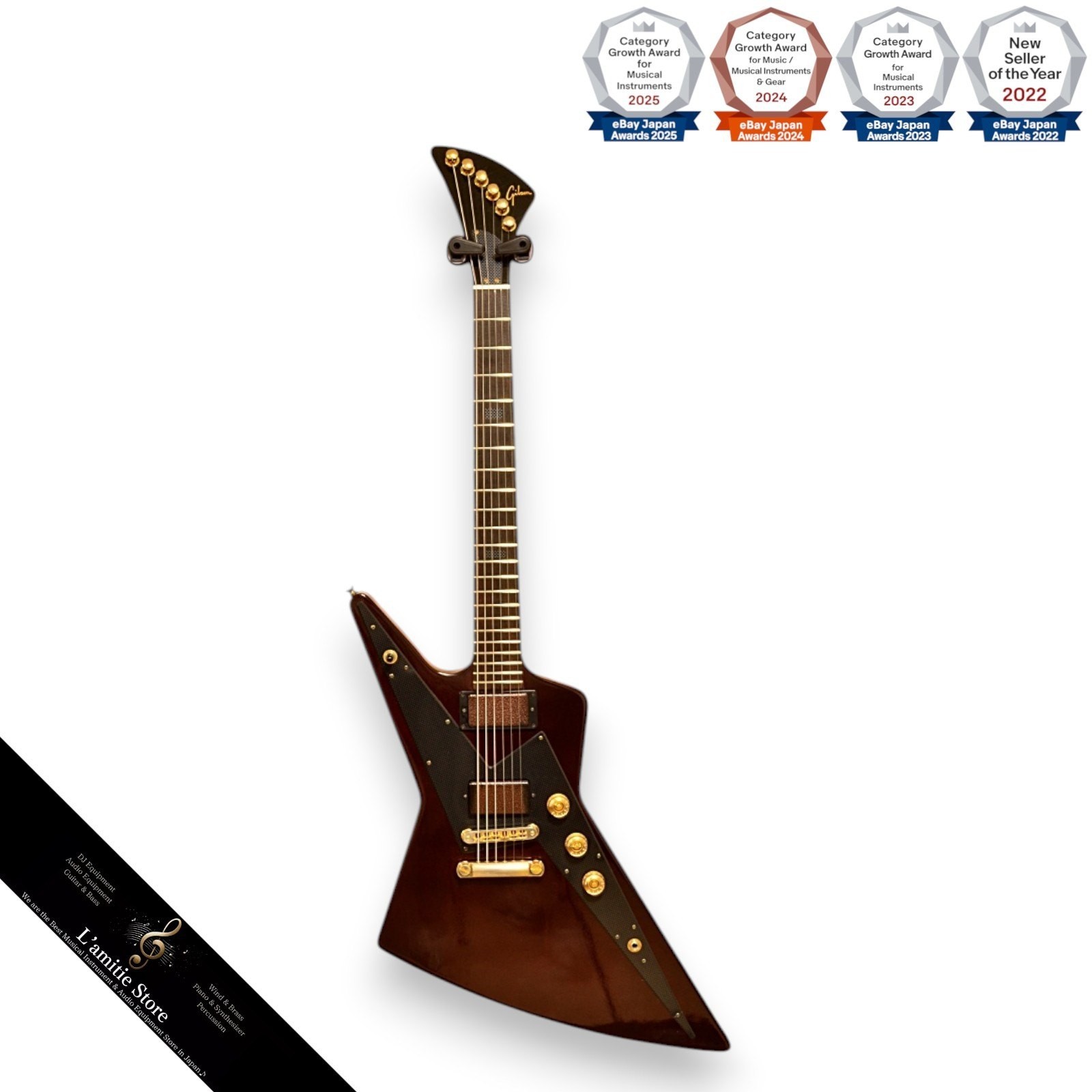 Gibson USA 2008 Limited DSRX Reverse Explorer Antique Walnut Guitar