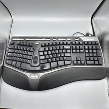 Microsoft Natural Ergonomic Keyboard 4000 V1.0 Wired USB Tested Working