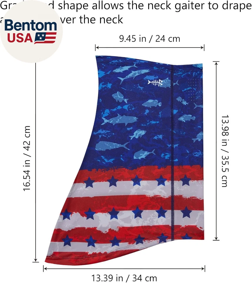 Солнцезащитная маска для шеи UPF 50 для мужчин и женщин, рыбалки, походов, активного отдыха - Изображение 3 из 4