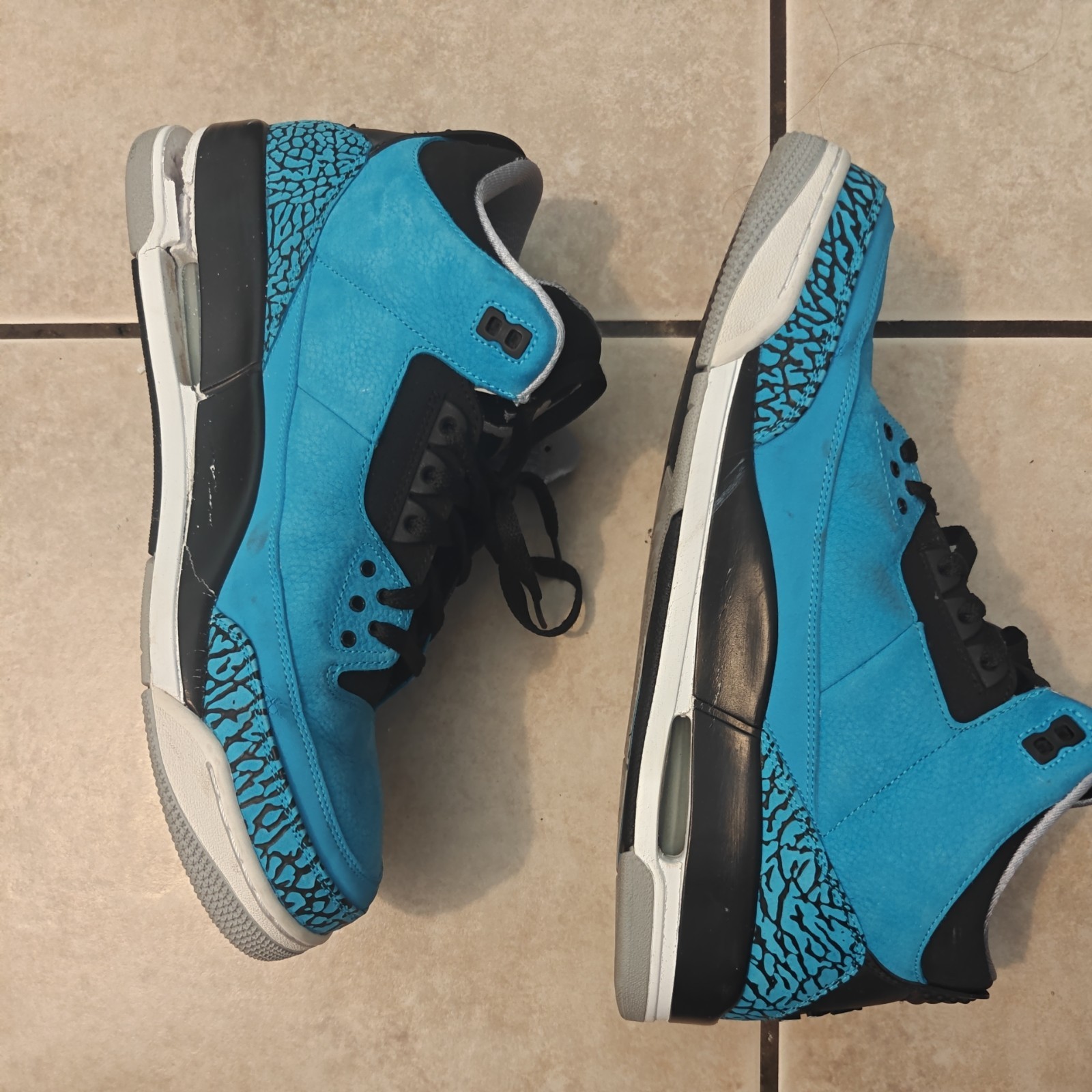 Size 13 - Nike Air Jordan 3 Retro Powder Blue 2014