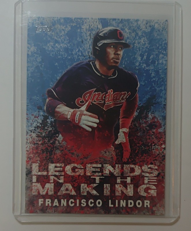 2018 Topps - Legends in the Making Series 1 Francisco Lindor #LTM-FL Blue