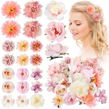 21 Pcs Flower Hair Clip Rose Hair Clips Barrettes for Women Flower Accessorie...