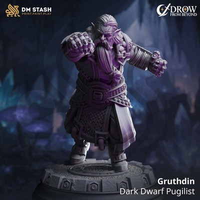 Dwarf Tabletop Miniature   Gruthdin Dark Dwarf | Qumi