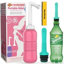 2PCS-Pack Portable Bidet for Travel Bidet Bottle Green Pocket Cleaner Backpa...