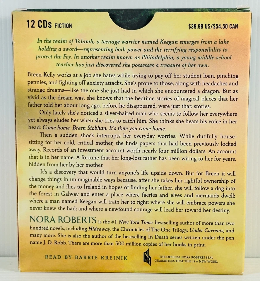 The Awakening Dragon Heart Legacy Book 1 by Nora Roberts 12x CD Audio Book - image 2 of 4