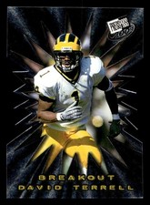 David Terrell 2001 Press Pass Breakout Die Cut Rookie Card #B22 Michigan. rookie card picture