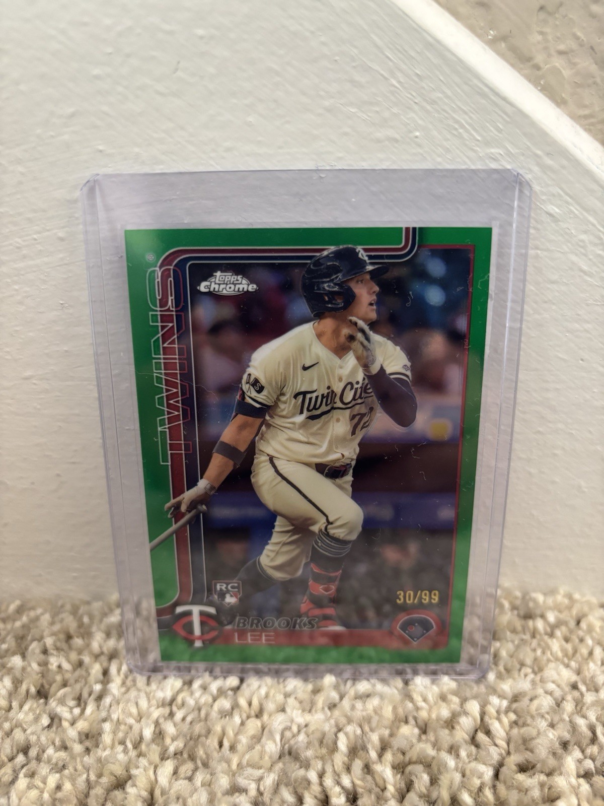 2025 Topps Chrome Brooks Lee RC #234 Green Wave Refractor 30/99