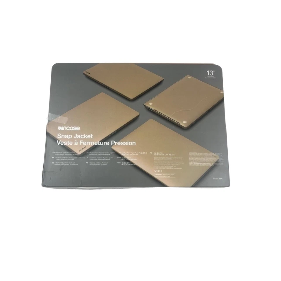 Incase Snap Jacket Laptop Case 13" Gold Bronze Protective UltraThin Sleek Modern - Image 3 of 4