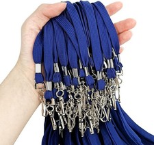 Navy Blue Lanyard Bulk 50 Packs Badge Lanyards for ID Badges Neck Cruise ID H...