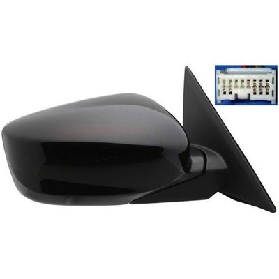 Replacement Ready to Paint Passenger Power Door Mirror w/Heated Glass w/o Memory