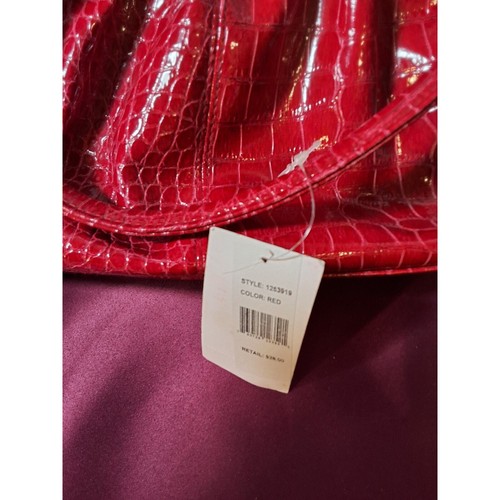 RED SHOULDER BAG, SNAP CLOSURE - Picture 2 of 7