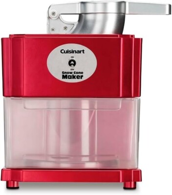 Snow Cone Machine Makes 5 Icy Cones for Slushies & Frozen Drinks Red SCM-10P1