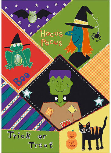 4x6 Milliken Halloween Hocus Pocus Boo tapis de zone sorcière amusant - environ 3'10"x5'4" - Photo 1/1