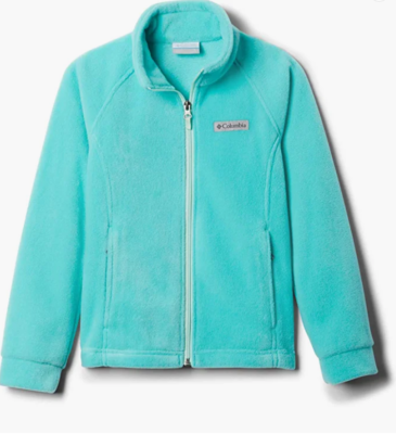Columbia Sportswear Kids Fleece Lightweight Jacket Ice Blue Size L