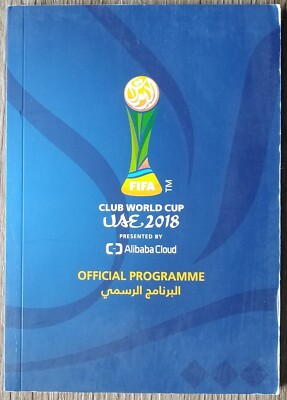 off. Programm FIFA Club WM 2018 Abu Dhabi Real Madrid River Plate Al Ain Kashima
