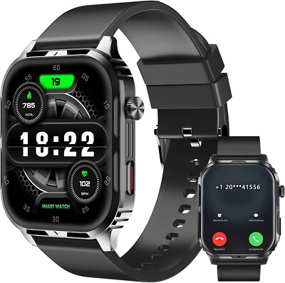 Smart Watch for Men Woman Call Text Heart Rate & Activity Tracker Waterproof