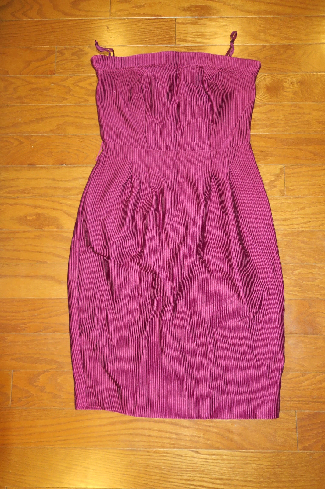 UNDERCOVER Abito da festa 4 XS ❤️ VICTORIA'S SECRET MODA ❤️ RASO ❤️ SENZA SPALLINE LUNGHEZZA GINOCCHIO CERNIERA