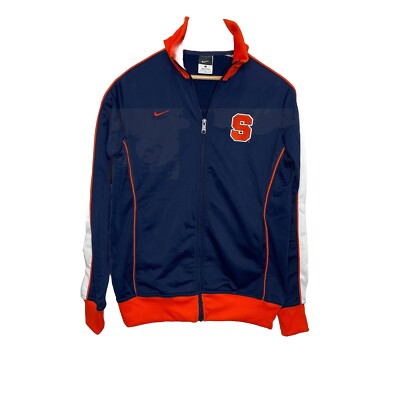Nike Syracuse Orange Womens Large Navy Basketball Track Jacket Full Zip