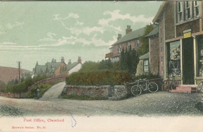POSTAMT, CRAWFORD - Lanarkshire Postkarte Brown's Serie