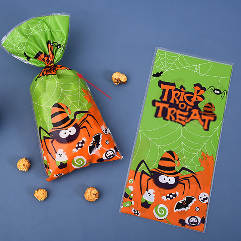 50100X Halloween Candy Bags Party Trick or Treat Sweet Bags Loot