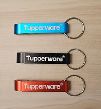 Tupperware 3x Flaschenöffner mit Schlüsselring Schlüsselanhänger