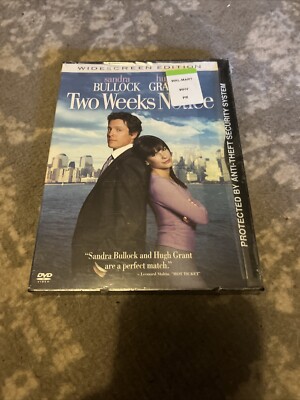 Two Weeks Notice (DVD, 2003, Widescreen) New Sealed Sandra Bullock, Hugh Grant