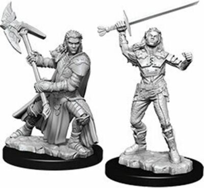 Half-Orc Female Fighter Wave 7 Nolzurs Marvelous Unpainted Miniatures