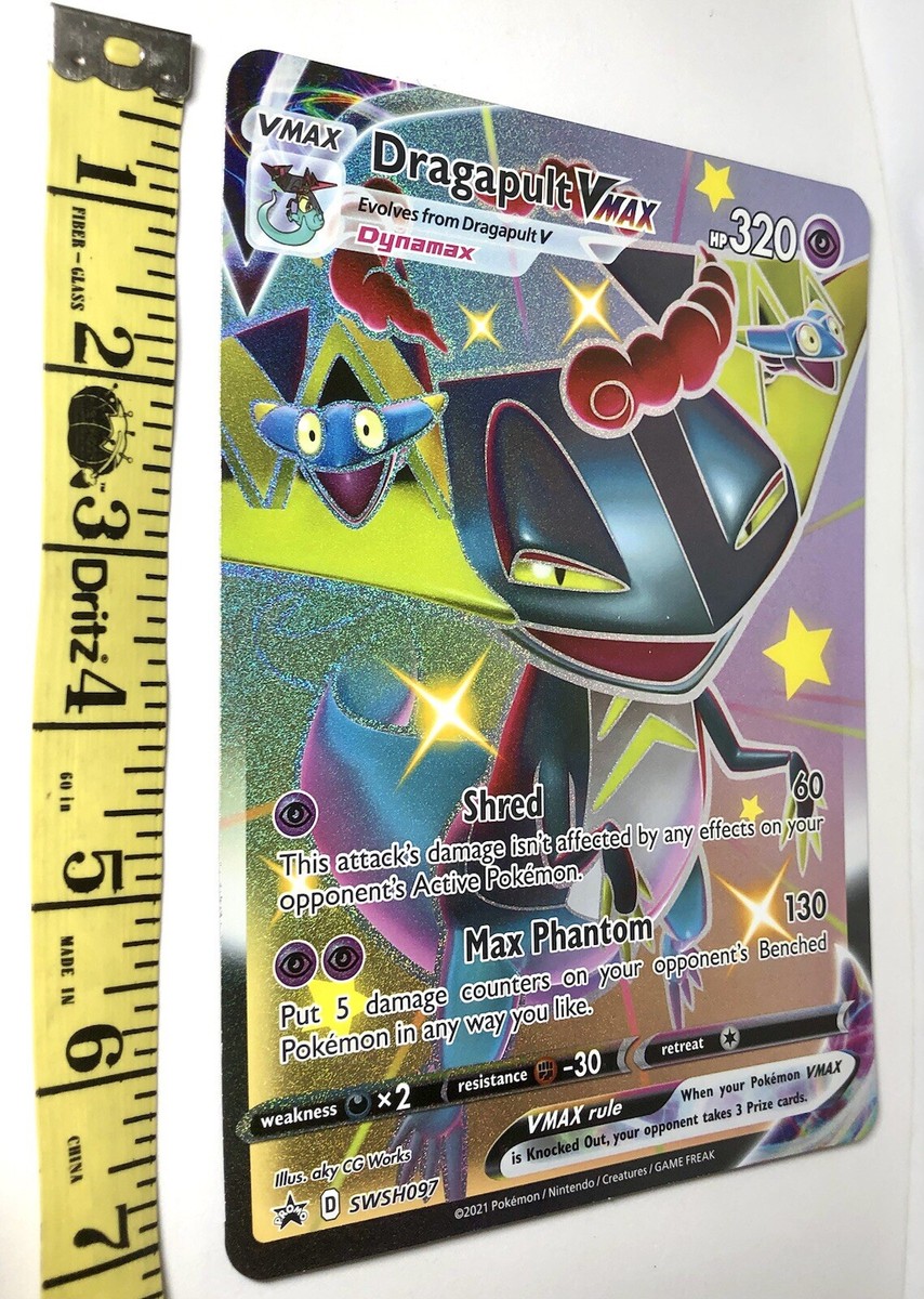 dragapult vmax pokemon card Rainbow These cards are freshly removed from products immediately into protective sleeves Shiny Dragapult VMAX SSR 318/190