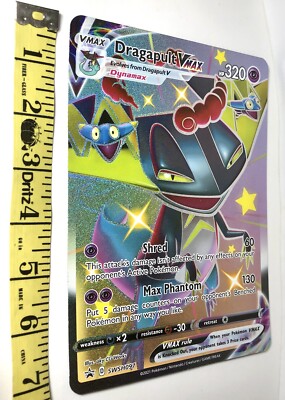 dragapult vmax pokemon card Pokemon Dragapult VMAX SWSH097 Shining Fates Jumbo Black Star Promo Card