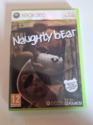XBOX 360 SPIEL - NAUGHTY BEAR + ANLEITUNG