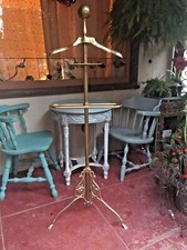 RARE Gentleman Butlers Brass Valet Italian Ornate Art Nouveau Dressing Stand Men