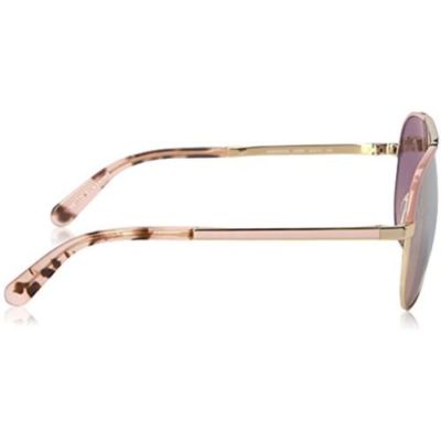 Kate Spade Amaris Aviator Sunglasses, Gold Pink/Gold  display picture 3