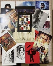 THE OFFICIAL MICHAEL JACKSON OPUS ART POSTCARDS . 25 Unique Rare Postcards