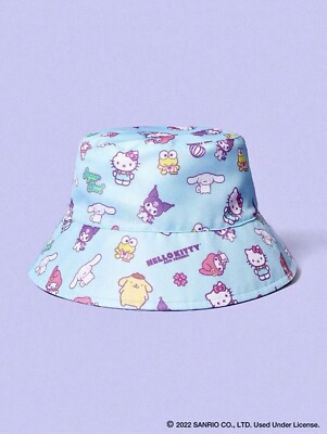 Y2K Sanrio Hello Kitty Bucket Hat Pink Kitty Lover Party Dress up Statement Hello Kitty Pink Bucket Hat by Sanrio 2013 FREE SHIPPING | eBay main image 2