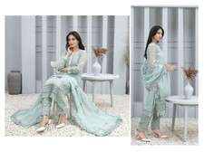 Luxury Pakistani 3-Piece Stitched Dress  Eid/Party Wear  Formal Outfit 
