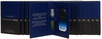 Mi Acorde By Alejandro Sanz For Men Set: EDT Vial - 20pk Spray (0.05ozx20) New