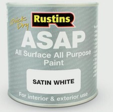 Satin Finish All Purpose All Surface Paint Rustins ASAP - All Colours All Sizes