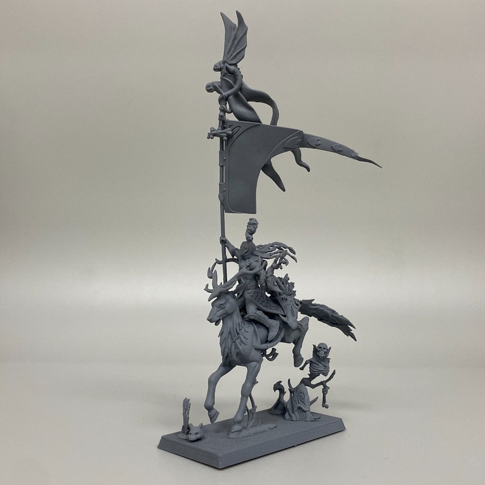 CONVERTED GLADE CAPTAIN BATTLE STANDARD BEARER WOOD ELVES ELF WARHAMMER