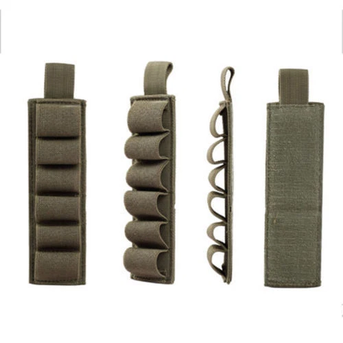 Tactical 6 Rounds 12/20GA Gauge Shotgun Shell Holder Gun Ammo Cartridge Pouch - Image 2 of 4
