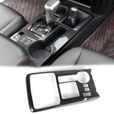 Center Console Gear Shift Panel Decor Cover Trim For 4runner 2010 Carbon Fiber