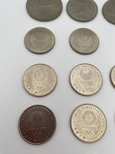Japan 500 Yen 100 Yen Silver Mix Coin Olympics 20 Set Sport 1964 To 2020 - Picture 17 of 23