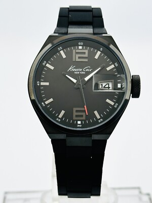Kenneth Cole New York KC3917 Black polyurethane links bracelet