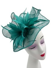 Fascinator Women's Large Headband Clip Hat Weddings Ladies Races Ascot New UK
