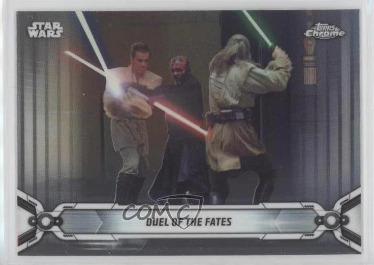 2019 Topps Star Wars Chrome Legacy Qui-Gon Jinn Darth Maul The Death of #23  pv4