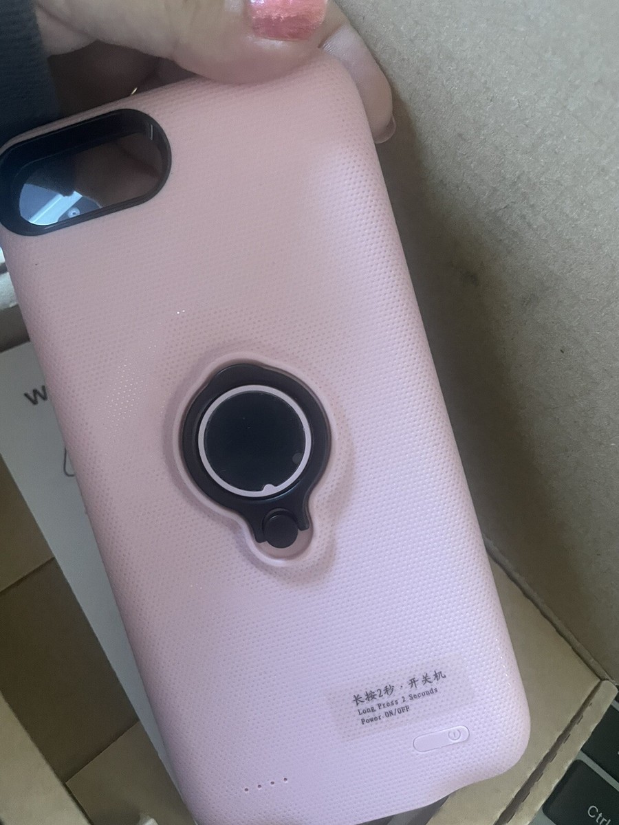 Pink Battery Case for iPhone 6+ 6000mAh Portable Charging Case