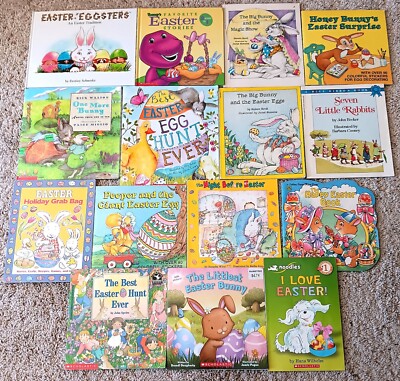 Lot of 15 Children's Easter Spring Egg Bunny Picture Books VGC